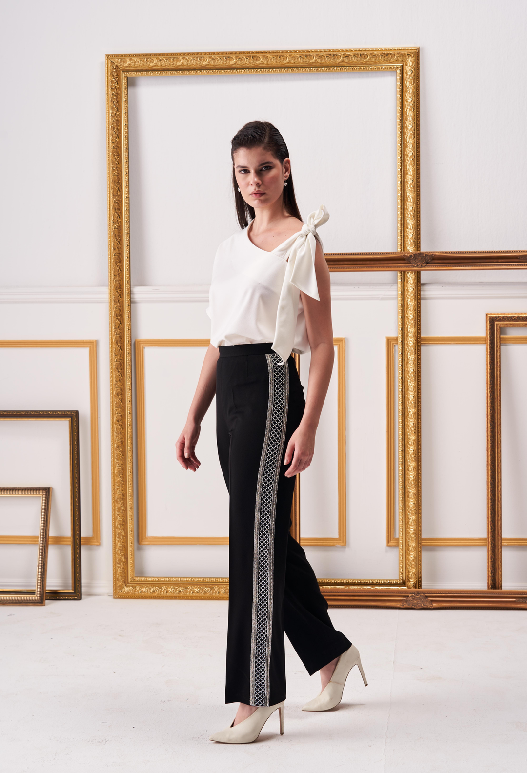 Black Pearl Diamante Trouser