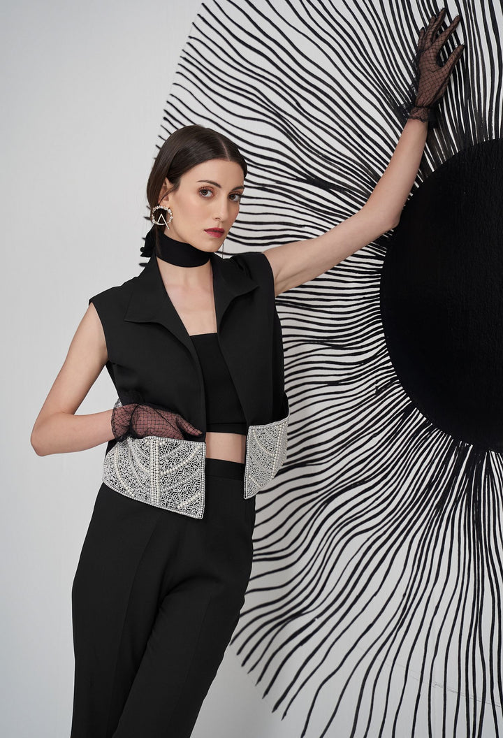 Pocket Embellished Jacket