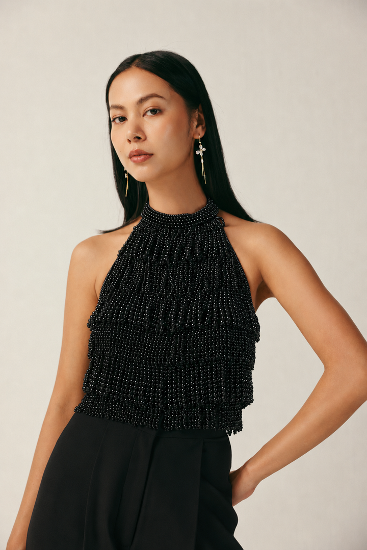 LYLA TOP - BLACK