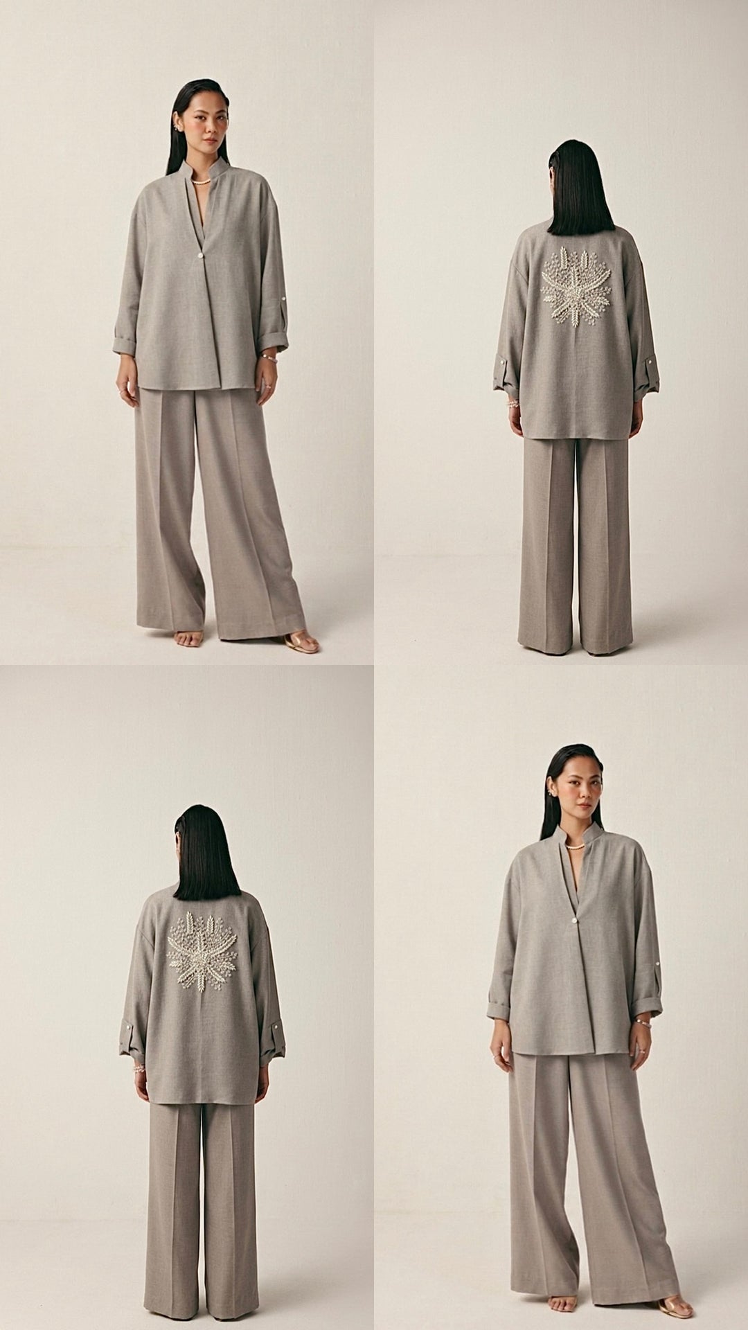 Daisy Co-ord Set Grey