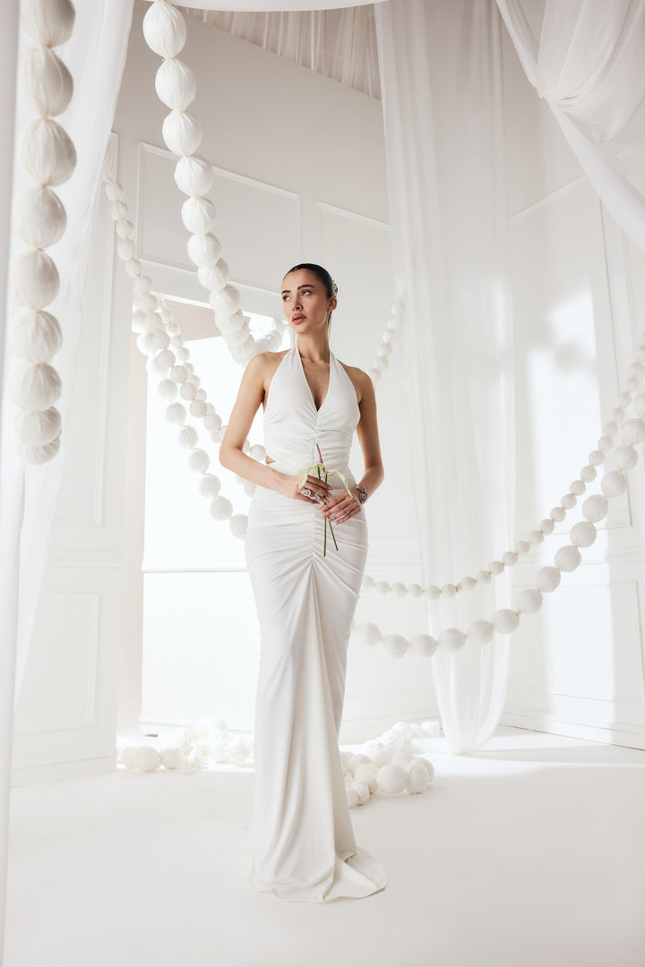 CHARLOTTE DRESS - WHITE
