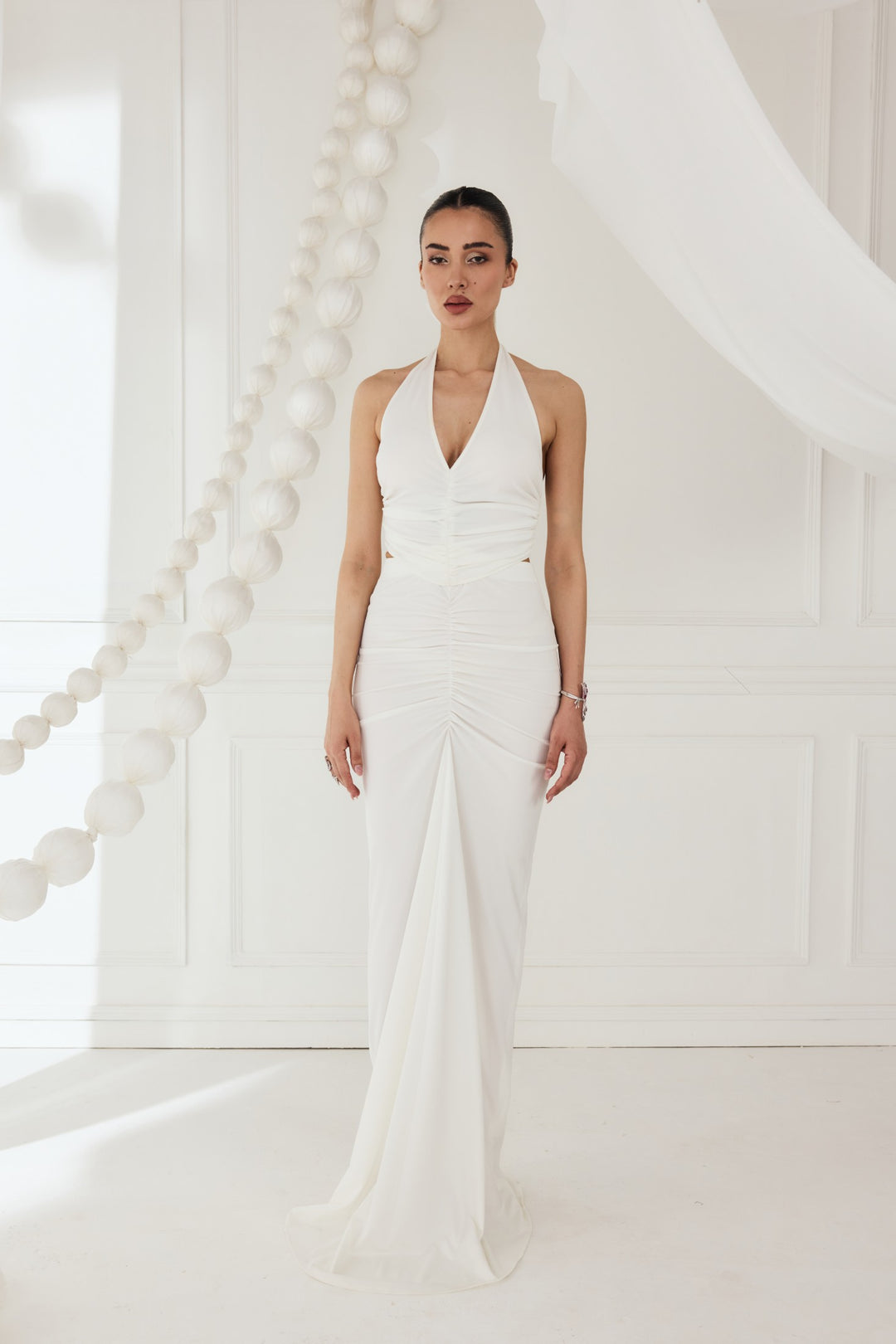 CHARLOTTE DRESS - WHITE