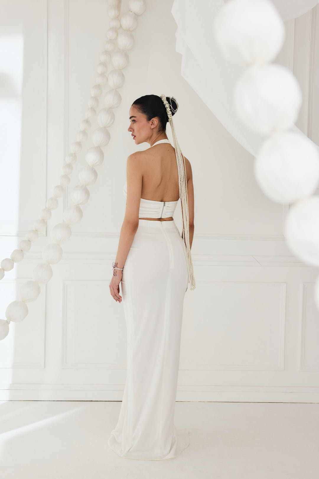 CHARLOTTE DRESS - WHITE
