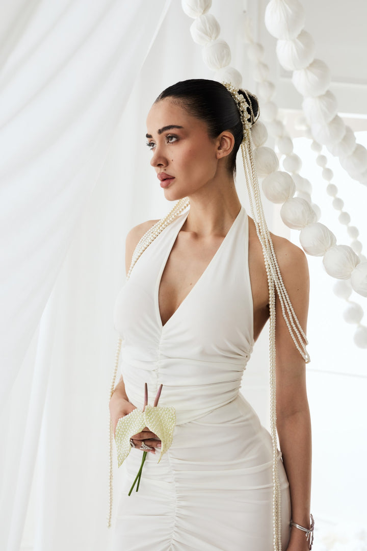 CHARLOTTE DRESS - WHITE