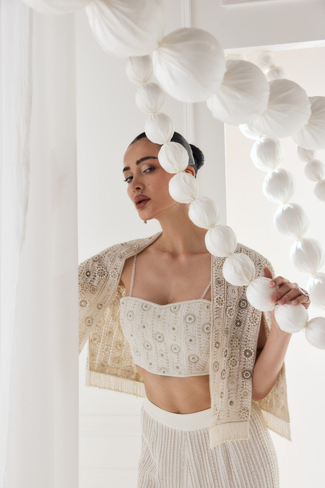 NADINE CAPE - WHITE