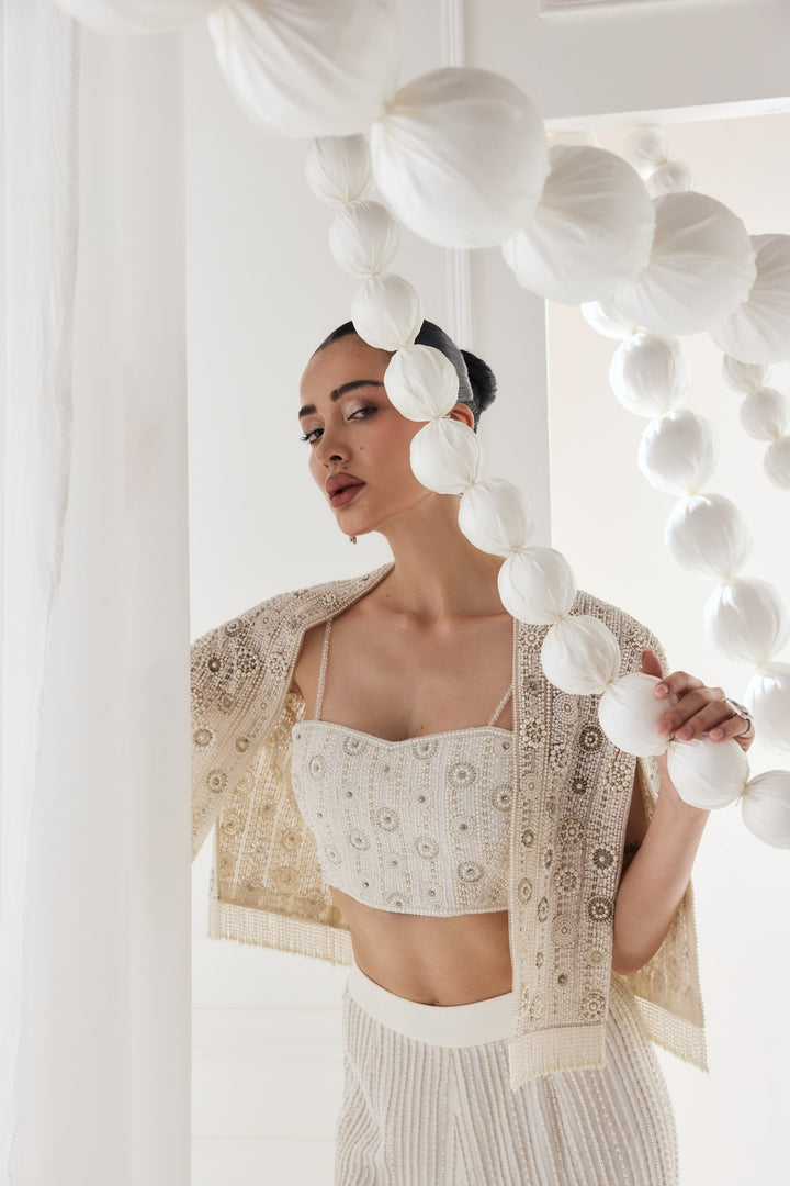 NADINE CAPE - WHITE