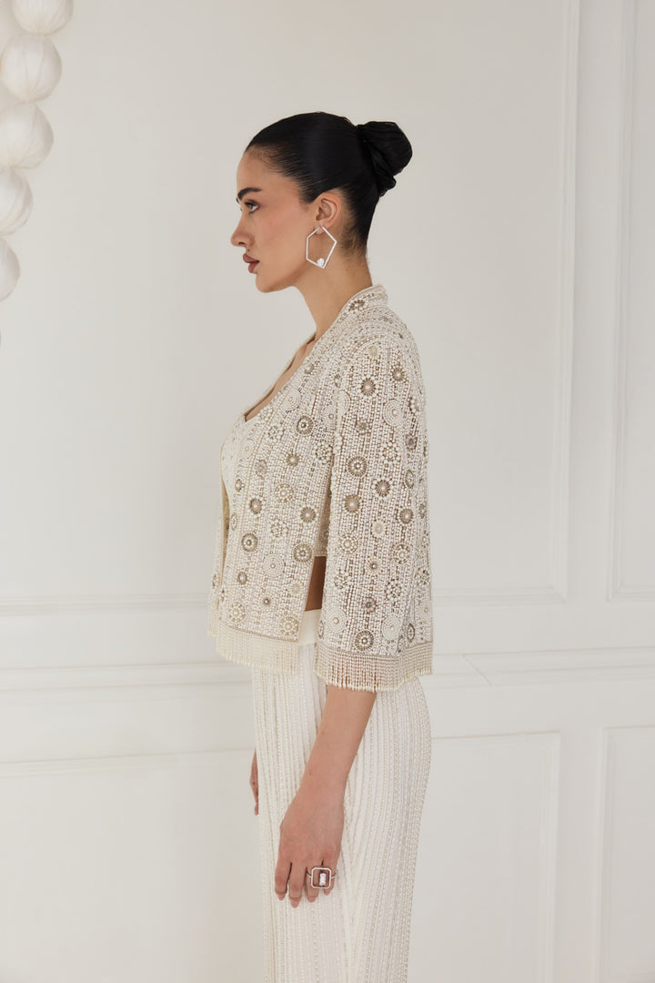 NADINE CAPE - WHITE