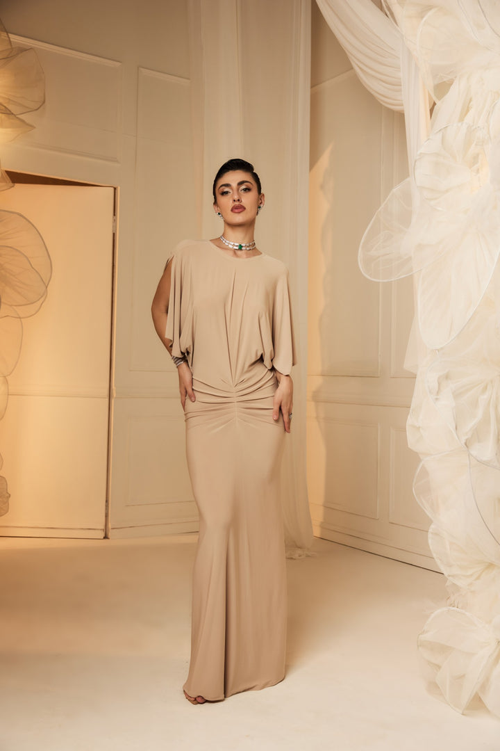 CELESTE DRESS - BEIGE