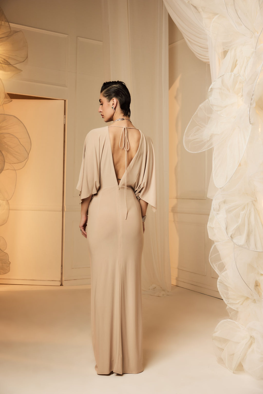 CELESTE DRESS - BEIGE