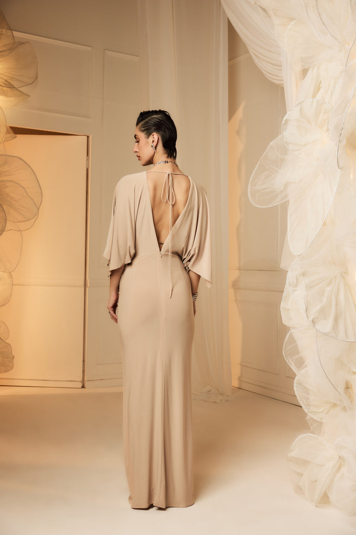 CELESTE DRESS - BEIGE