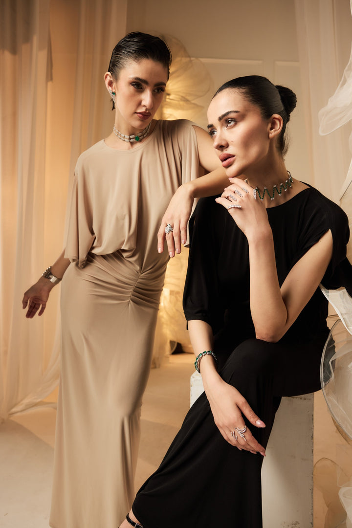 CELESTE DRESS - BEIGE