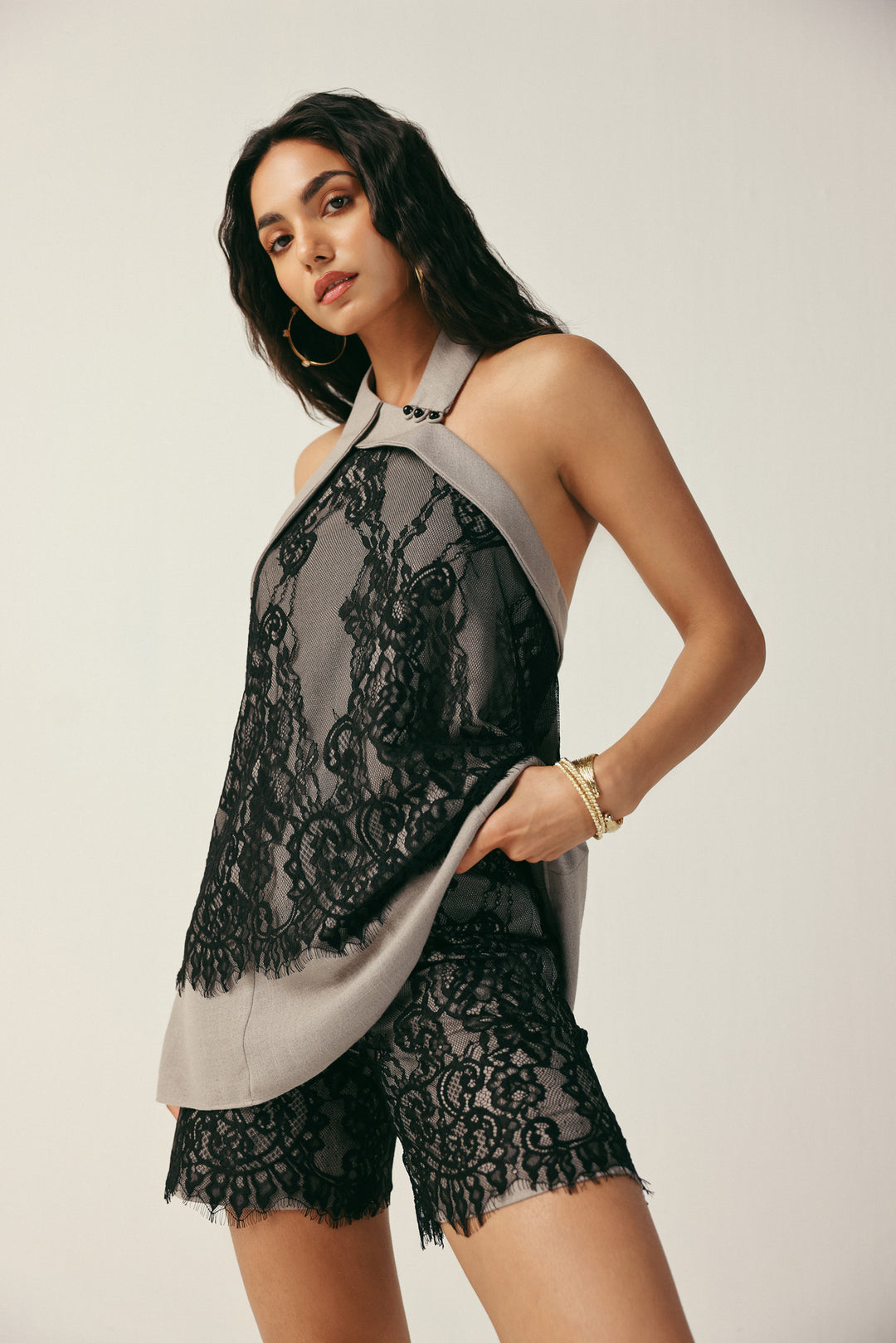 LAUREN TOP - GREY