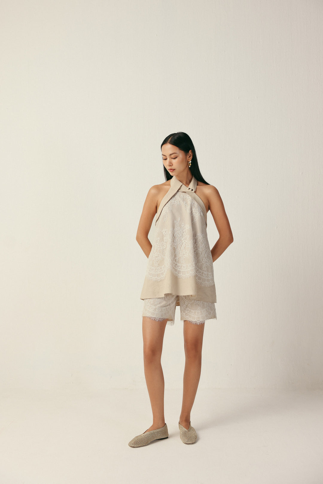 LAUREN TOP - BEIGE