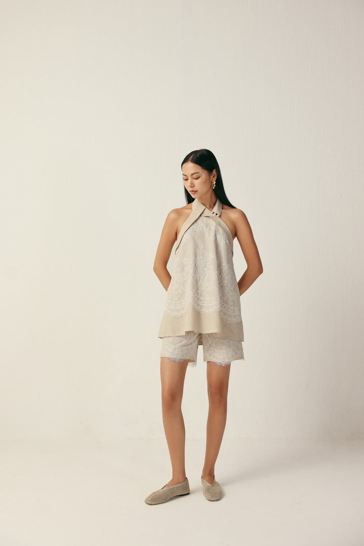 LAUREN TOP - BEIGE