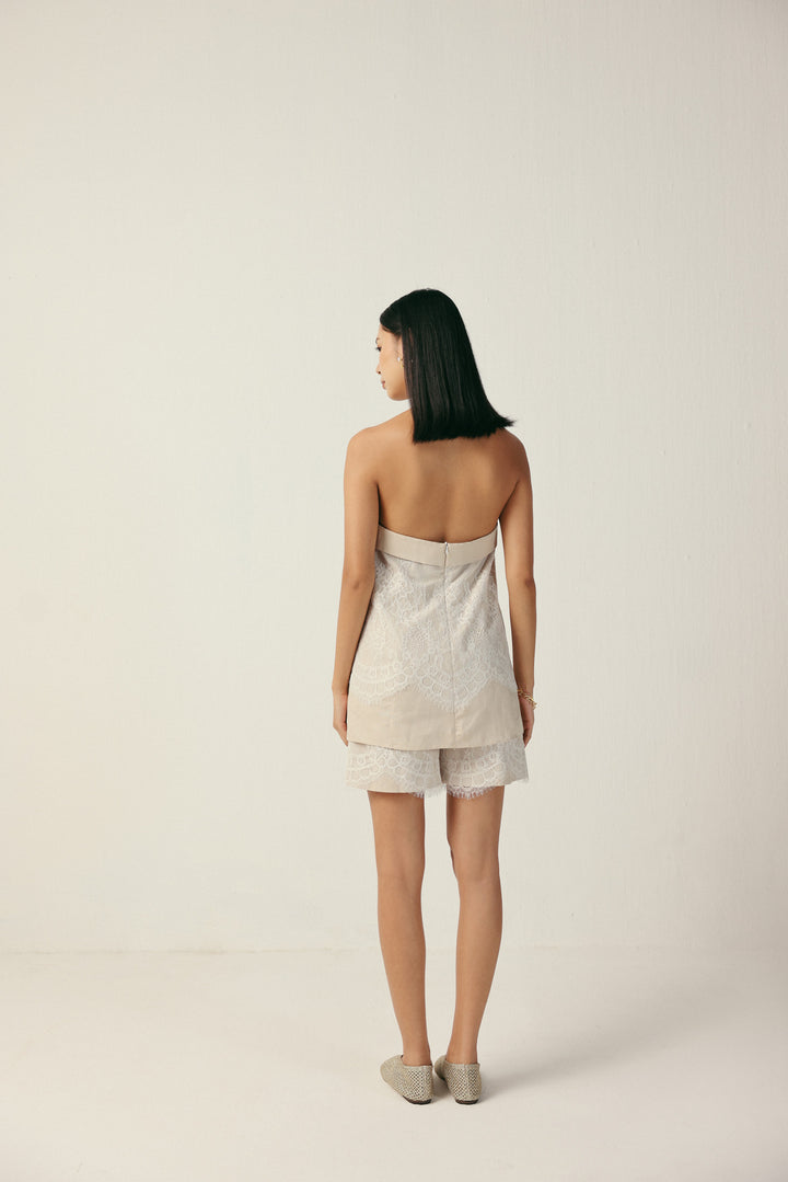 LAUREN TOP - BEIGE