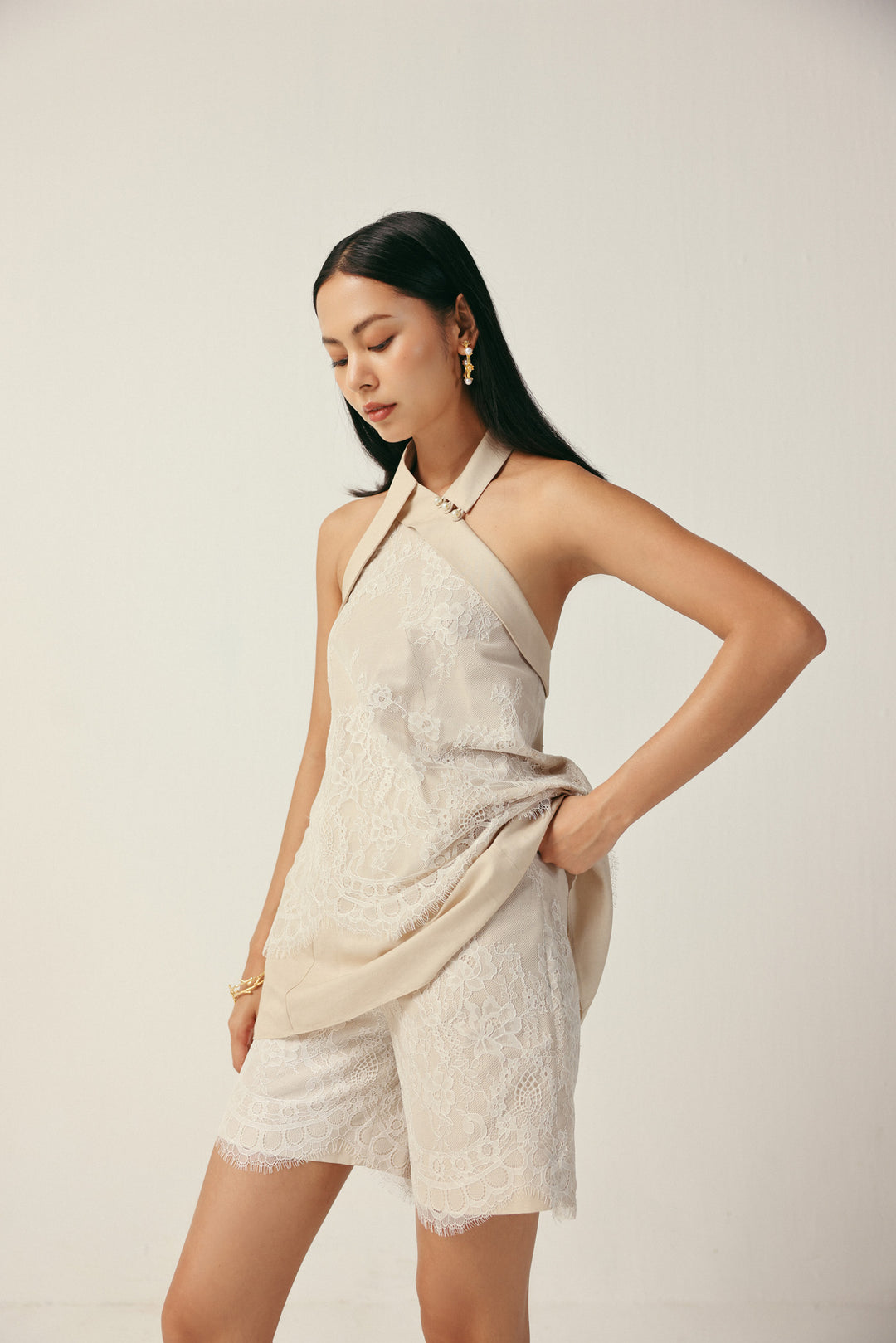 LAUREN SHORTS - BEIGE